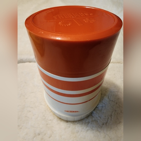 Thermos Vintage Orange - Bouteille Isotherme - Occasion - Marque Thermos